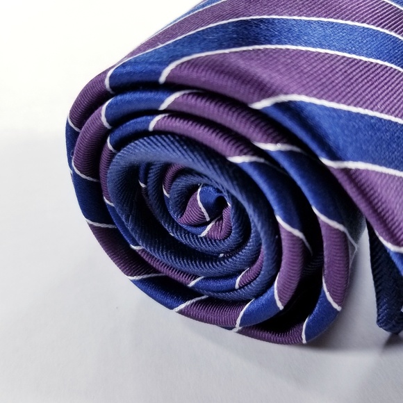 Tommy Hilfiger Neck Tie - Purple, Navy Blue - Picture 2 of 8
